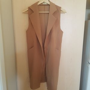 Camel Long Vest
